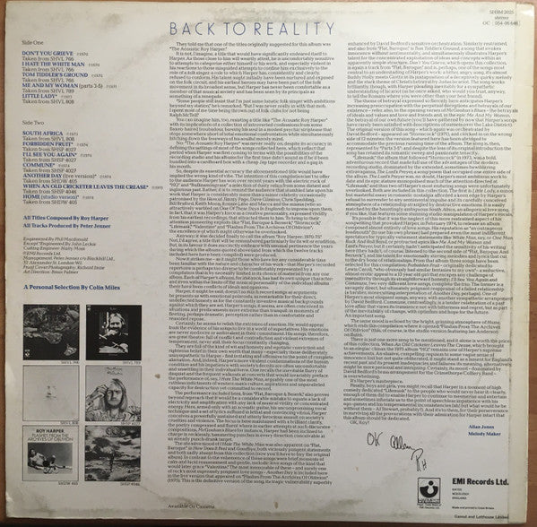 ROY HARPER, 1970-1975 (Harvest; SHSM2025, UK 1978) LP VG/G+ - Image 2