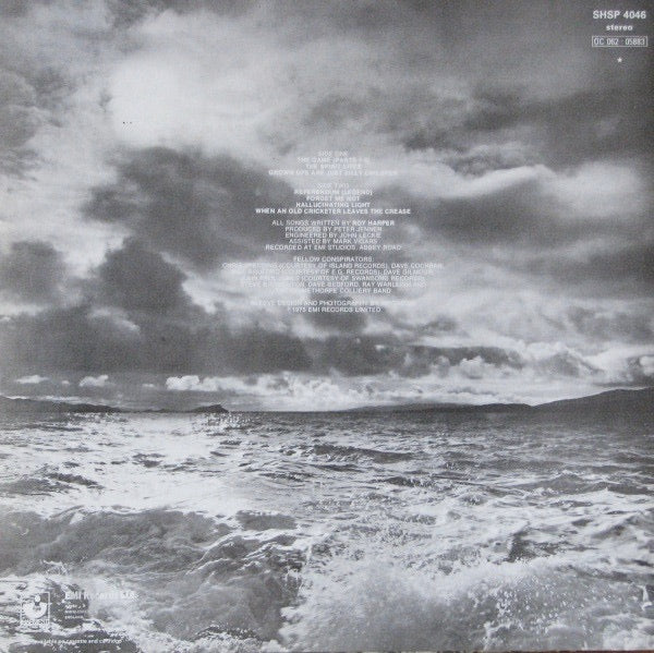 ROY HARPER, HQ (Harvest Green, EMI On Rim, EMI Box; SHSP4046, UK 1975, Inner) LP VG/VG+ - Image 2