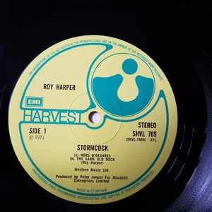 ROY HARPER, Stormcock (Harvest Green, Gramophone Co On Rim, EMI Box; SHVL 789, UK 1971 Reissue, Textured Gatefold Sleeve, No Inner, No Insert) LP G+/VG - Image 3