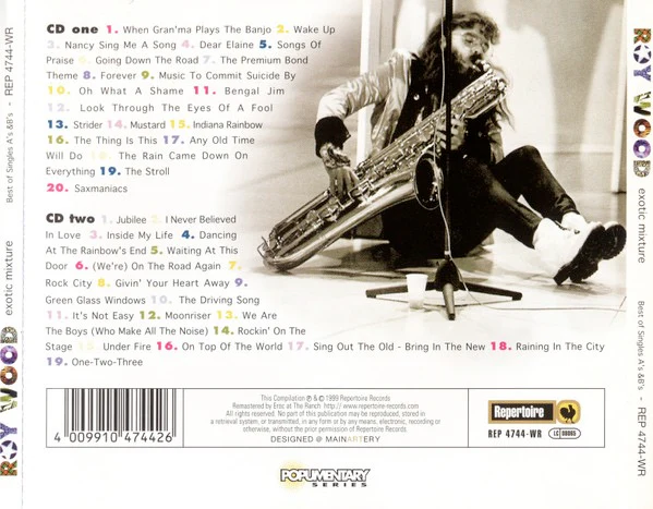 ROY WOOD, Exotic Mixture - Best Of Singles A's & B's (Repertoire Records; REP 4744-WR, Germany 1999) 2xCD VG+/VG+ - Image 2