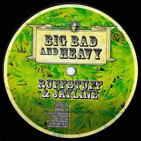 RUFFSTUFF & JAYLINE, Radium Rays / Street Knowledge (Chronic; BBH016, UK 2011) 12" /VG