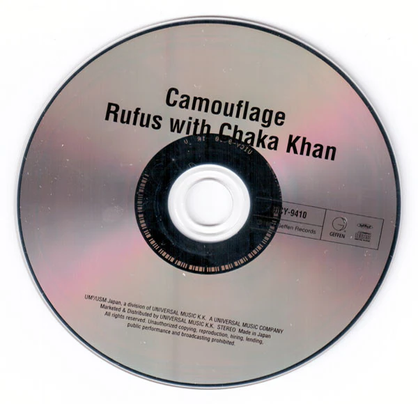 RUFUS WITH CHAKA KHAN, Camouflage (Geffen Records; UICY-9410, Japan 2004 Reissue, Papersleeve, Inner & Insert) CD VG/EX - Image 3