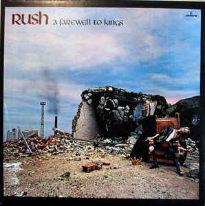 RUSH, A Farewell to Kings (Mercury; 9100 042, UK 1977 Reissue, Gatefold without gold stars on front cover, Inner, No JAMF in runouts, text below Marketed by Phonogram on rear cover) LP VG/VG+