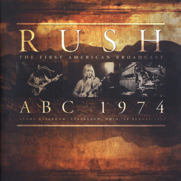 RUSH, ABC 1974 - The First American Broadcast (Back On Black; RCV073LTD, UK 2013, Gatefold, Brown/Orange Split Vinyl) 2xLP EX/EX