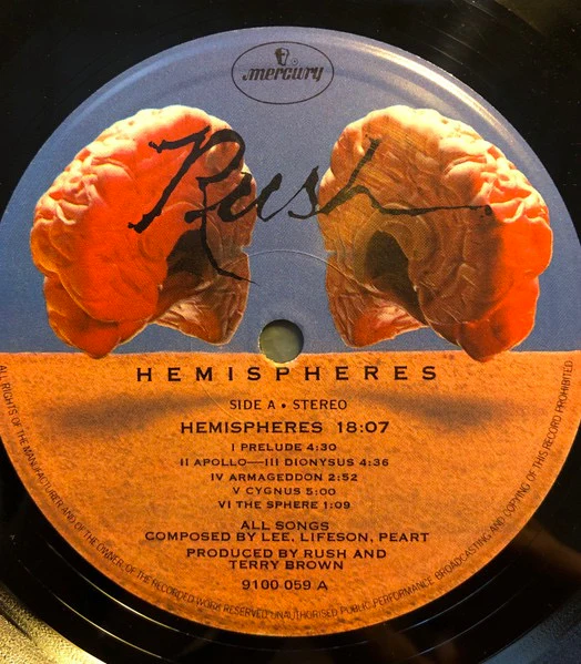 RUSH, Hemispheres (Mercury; 9100 059, UK 1978, Gatefold, No Poster Insert) LP VG/VG - Image 3
