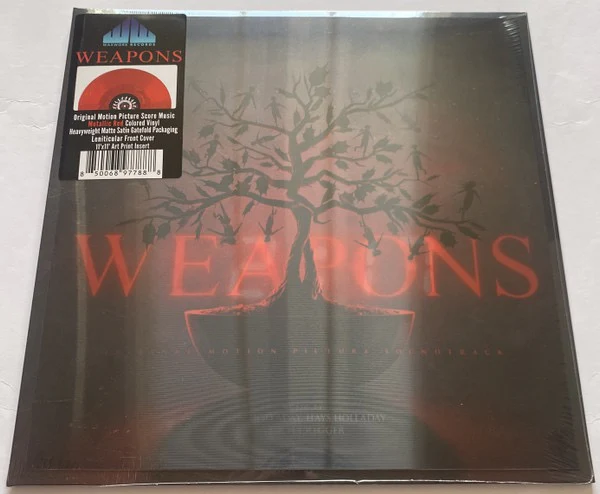 RYAN HOLLADAY, HAYS HOLLADAY, ZACH CREGGER, Weapons (Original Motion Picture Soundtrack) (Waxwork Records; WW226, US 2025, Lenticular Sleeve, Insert, Metallic Red Vinyl) LP NEW/NEW