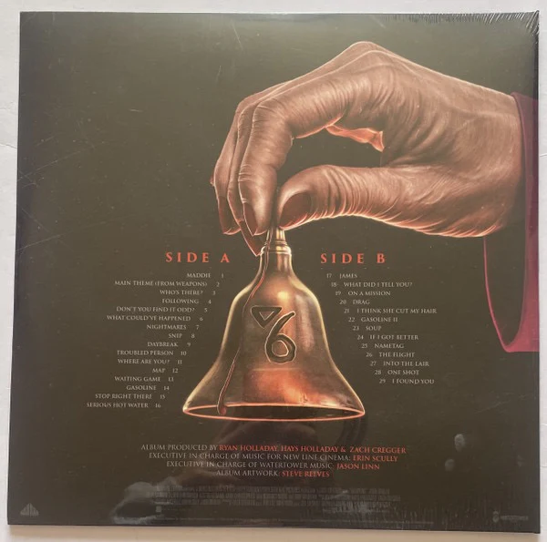 RYAN HOLLADAY, HAYS HOLLADAY, ZACH CREGGER, Weapons (Original Motion Picture Soundtrack) (Waxwork Records; WW226, US 2025, Lenticular Sleeve, Insert, Metallic Red Vinyl) LP NEW/NEW - Image 2