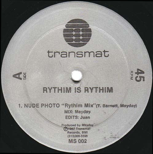 RYTHIM IS RYTHIM , Nude Photo (Transmat; MS-002, US 1987) 12" /VG+