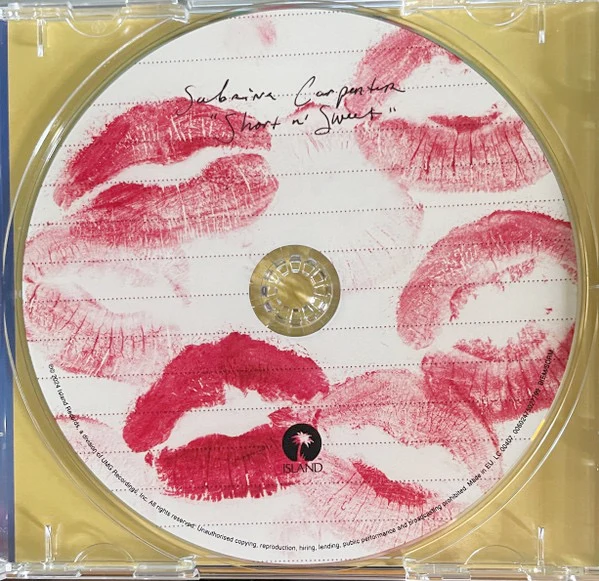SABRINA CARPENTER, Short N' Sweet (Island Records; 7502779, Europe 2024, Jewel Case) CD NEW/NEW - Image 3