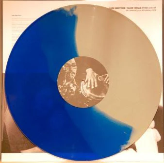 SABU MARTINEZ / SAHIB SHIHAB, Winds & Skins (Mellotronen; MELLO LP 6, Sweden 2008, Inner, Limited Edition Blue/Grey vinyl) LP VG+/VG+ - Image 2