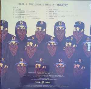 SAGA & THELONIOUS MARTIN, Molotov (Coalmine Records; CM-066, US 2017, Non stickered cover, Insert, Clear/Smoke vinyl) LP EX/EX - Image 2