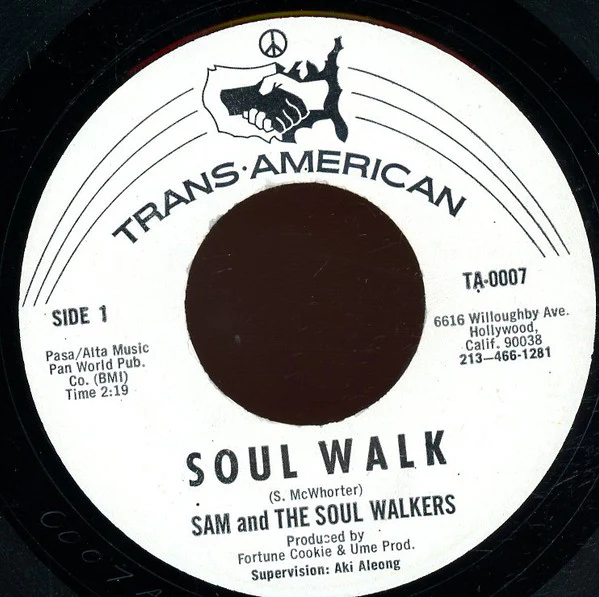 SAM AND THE SOUL WALKERS, Soul Walk / A Telephone Is Ringing (Trans-American; TA-0007, US 1969) 7" /VG+