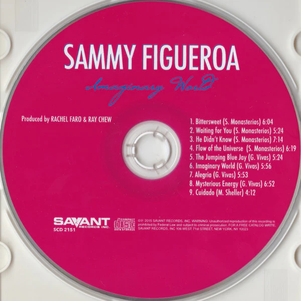 SAMMY FIGUEROA, Imaginary World (Savant; SCD 2151, US 2015) CD VG+/VG+ - Image 3