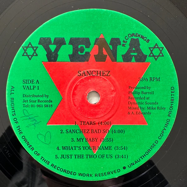 SANCHEZ, Sanchez (Vena Recordings; VALP 1, UK 1988) LP G+/VG - Image 2
