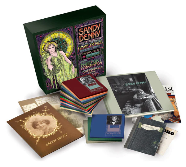 SANDY DENNY, Studio Outtakes - Home Demos - Unheard Songs - Complete Studio Recordings (Island Records; 532 869-5, Europe 2010, Promo sticker on bar code, Box Set, Book, Limited To 3000 Copi 19xCD EX/M - Image 2