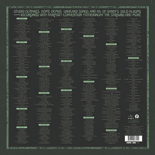 SANDY DENNY, Studio Outtakes - Home Demos - Unheard Songs - Complete Studio Recordings (Island Records; 532 869-5, Europe 2010, Promo sticker on bar code, Box Set, Book, Limited To 3000 Copi 19xCD EX/M - Image 3