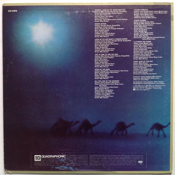 SANTANA, Caravanserai (Columbia Gold Labels; CQ 31610, US 1972, Quadraphonic) LP VG/VG - Image 2