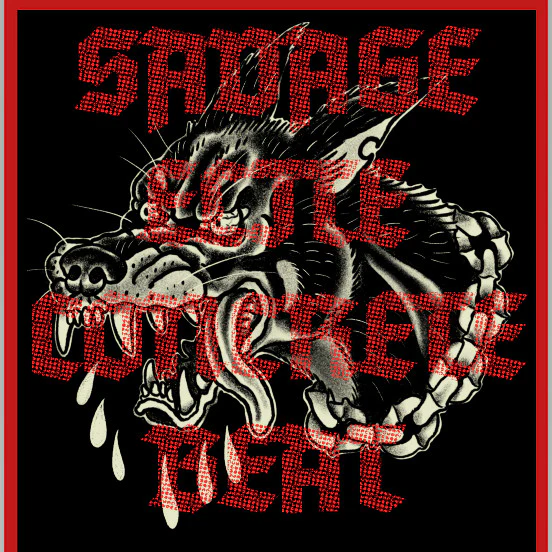 SAVAGE BEAT / CONCRETE ELITE, Savage Elite Concrete Beat (Savage Splits; 001, UK 2018, Fold Over Sleeve, 2 Inserts, Lathe Cut), SALE - Up to 50% Off the Original Price 7" EP EX/VG+