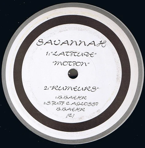 SAVANNAH, Latitude (Raindance Records; SAV 001, France 1995, Stickered Plain Sleeve), SALE - Up to 50% Off the Original Price  12" VG/VG