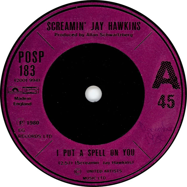 SCREAMING JAY HAWKINS, I Put a Spell on You (Polydor; POSP 183, UK 1980, Picture Sleeve) 7" VG/VG+ - Image 3