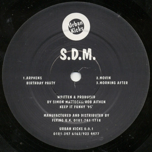 S.D.M., Arpkens (Urban Kicks; Urban Kicks 0.0.1, UK 1995) 12" /VG+