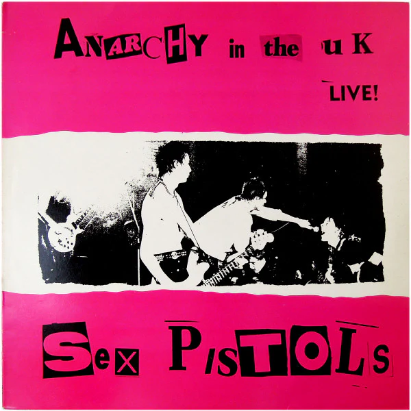 SEX PISTOLS, Anarchy In The UK - Live (Not On Label ; UK 1, UK 1985, Unofficial) LP VG/VG