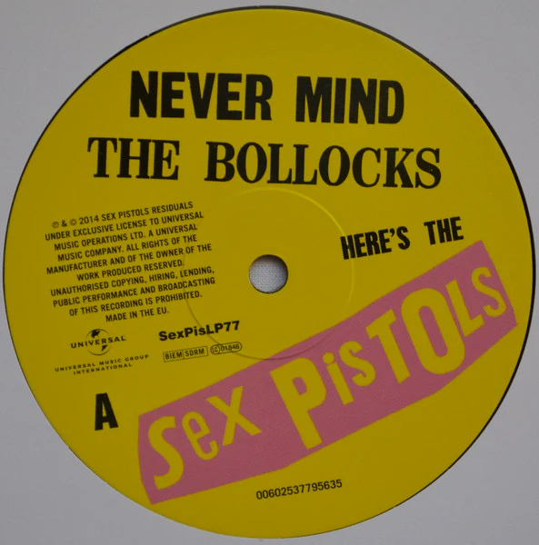 SEX PISTOLS, Never Mind The Bollocks (UMC; SEXPISLP77, UK 2014 Reissue, 180 Gram Vinyl) LP NEW/NEW - Image 3