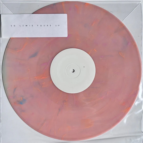 SG LEWIS, Yours EP (PMR Records; VST2139, UK 2016, Clear Plastic Sleeve, Limited Edition, Pink / Orange Marbled Vinyl) LP VG/VG+