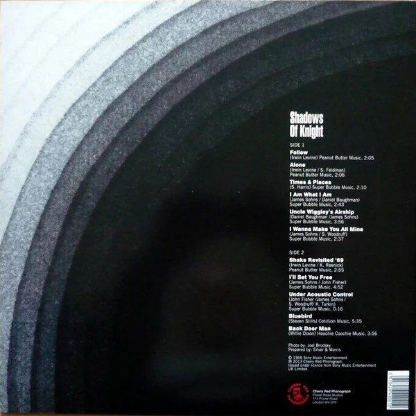 SHADOWS OF KNIGHT, Shadows Of Knight (Featuring Follow/Alone/Shake)  (Cherry Red; SKS6002, UK 2013 Reissue) LP VG+/VG - Image 2