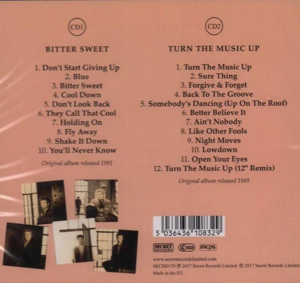 SHAKATAK, Bitter Sweet / Turn The Music Up (Secret Records Limited; SECDD170, Europe 2017 Reissue, Double CD Case, Booklet) 2xCD VG+/VG+ - Image 2