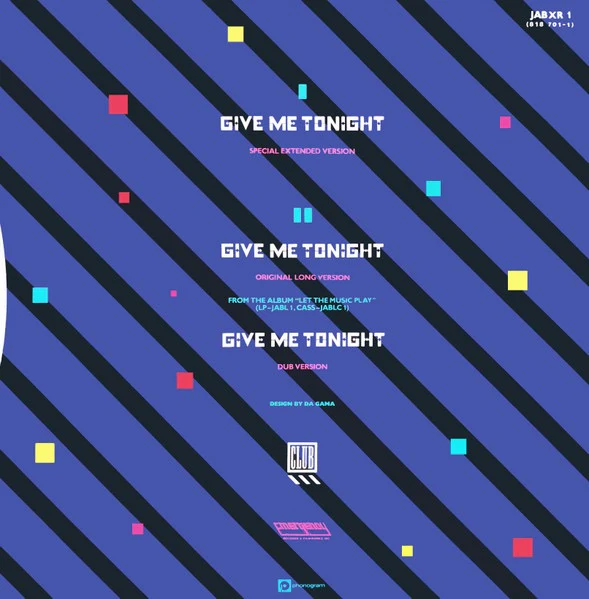 SHANNON, Give Me Tonight (Remix) (Club; JABXR 1, UK 1984, Picture Sleeve) 12" VG/VG - Image 2