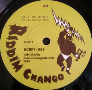 SHANTI D / O.B.F / BIM ONE PRODUCTION, Dangerous ( O.B.F Mix ) / Dangerous ( Bim One Mix ) (Riddim Chango; RCEP7-001, UK 2017, Company Sleeve) 2x7" EX/EX - Image 3
