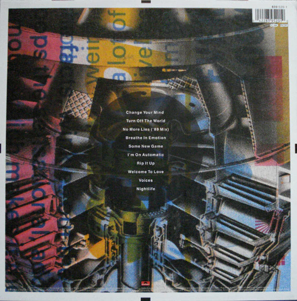 SHARPE + NUMAN, Automatic (Polydor; 839 520-1, UK 1989, Inner) LP VG+/VG+ - Image 2