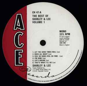 SHIRLEY AND LEE, The Best Of Shirley & Lee (Ace; CH47, UK 1981, Dark Blue Cover) LP VG/EX - Image 3