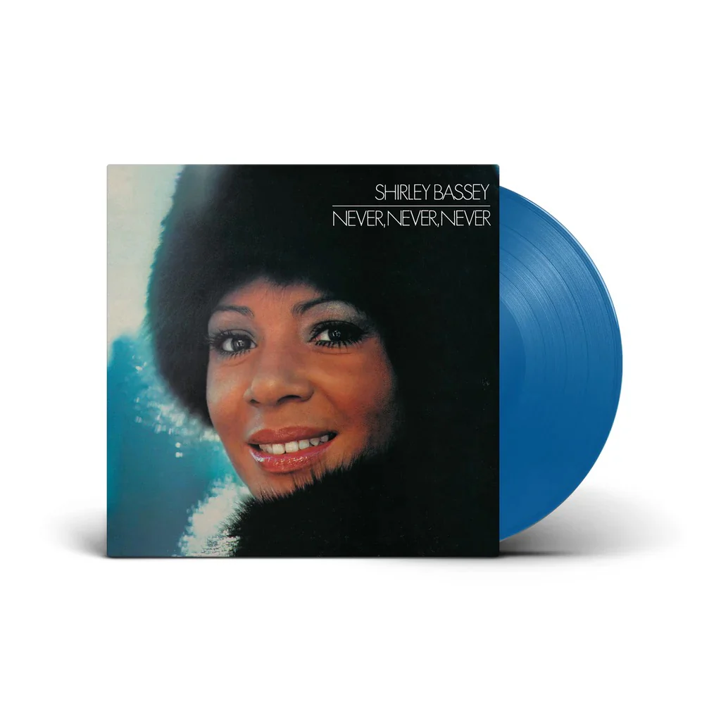 SHIRLEY BASSEY, Never, Never, Never (Parlophone; 5021732261137, UK , Black Inner, Blue Vinyl) LP EX/EX