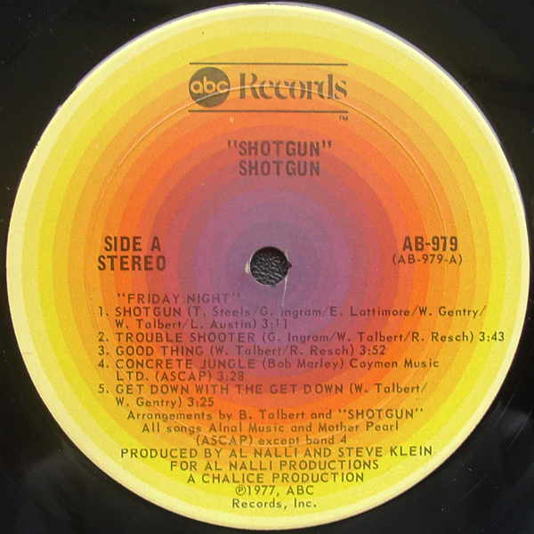 SHOTGUN, Shotgun (ABC Records; AB-979, US 1977 Reissue) LP VG+/VG - Image 3