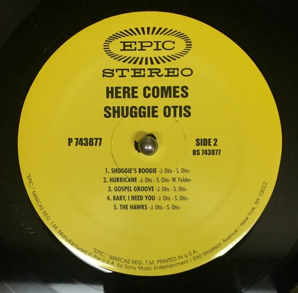 SHUGGIE OTIS, Here Comes Shuggie Otis (Epic; P 743877, US 2011 Reissue) LP VG/VG+ - Image 3