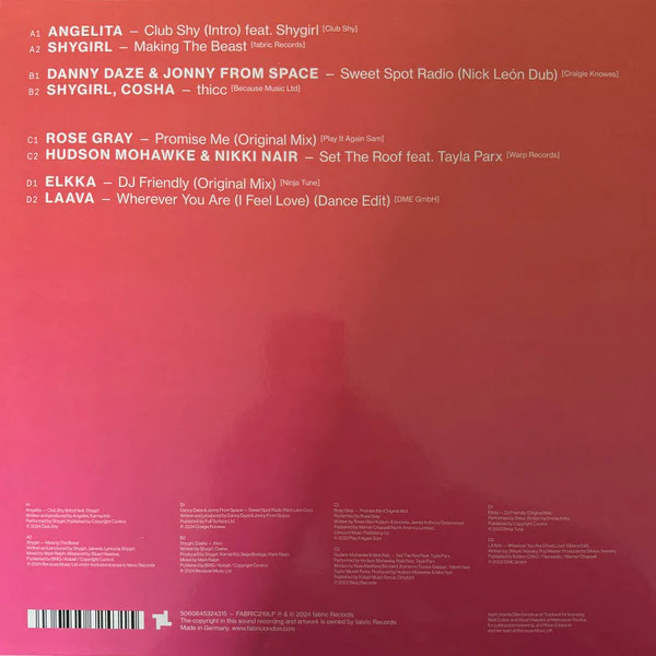 SHYGIRL, Fabric Presents Shygirl (Fabric; fabric219LP, UK 2024, Yellow Translucent Vinyl, Digital Download Card), SALE - Up to 50% Off the Original Price  2xLP EX/VG+ - Image 2