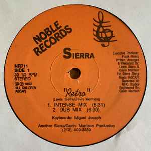 SIERRA, Retro (Noble Records; NR 711, US 1992) 12" /VG+