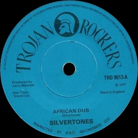 SILVERTONES, African Dub (Trojan Rockers; TRO 9013, UK 1977), SALE - Up to 50% Off the Original Price 7" /G+