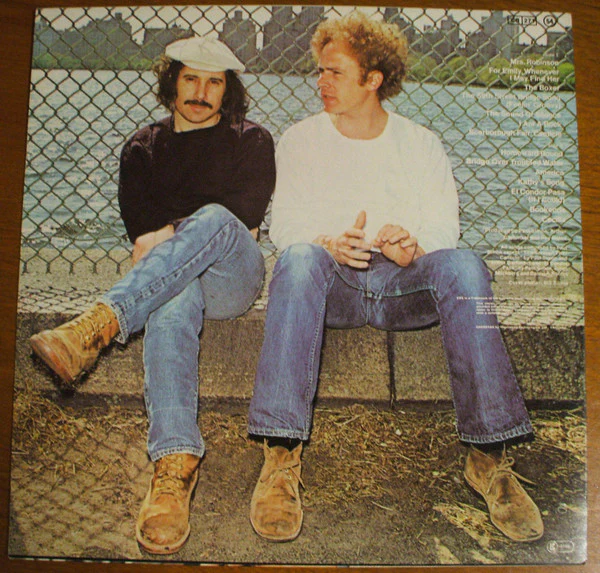 SIMON AND GARFUNKEL, Simon And Garfunkel's Greatest Hits (CBS Orange/Yellow; 69003, UK 1974 Reissue, Non Laminated Sleeve, Made In England at Bottom of Label) LP VG+/VG+ - Image 2