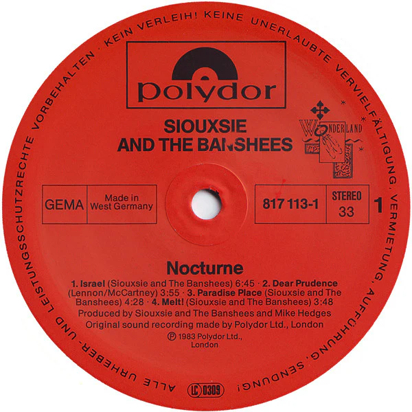 SIOUXSIE AND THE BANSHEES, Nocturne (Wonderland; 815 979-1, Germany 1983, Gatefold) 2xLP VG/VG - Image 3