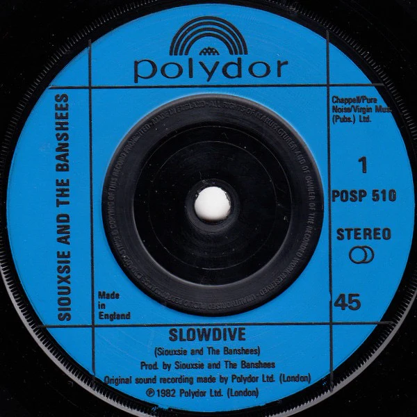 SIOUXSIE AND THE BANSHEES, Slowdive (Polydor; POSP 510, UK 1982, Picture Sleeve) 7" VG/VG - Image 3