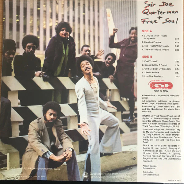 SIR JOE QUARTERMAN & FREE SOUL, Sir Joe Quarterman & Free Soul (Mr Bongo; MRBLP200, UK, Europe & US 2020 Reissue, Gatefold) LP VG+/VG - Image 2