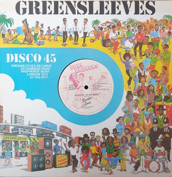 SISTER LOVE / COMPANY X, Every Bit Of My Heart / Heartbreak Dub (Cool Rockers; NICE 105, UK 1979, Company Sleeve) 12" VG/VG
