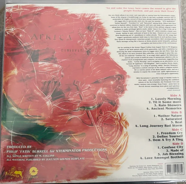 SIZZLA, Kalonji (XTerminator; EXTLP 13, 	Worldwide 2024 Reissue, Limited Edition RSD 2024) 2xLP VG+/VG+ - Image 2