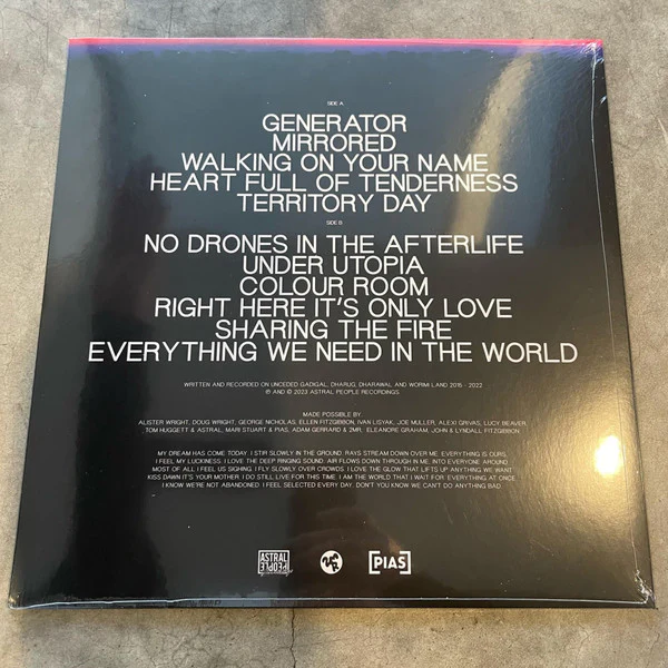 SKELETEN, Under Utopia (Astral People Recordings; APR056LP, Australia 2023, Blue Vinyl) LP VG+/EX - Image 2