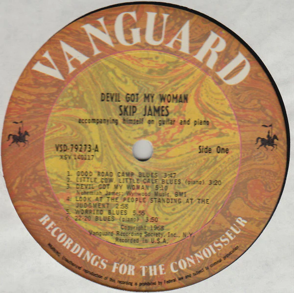 SKIP JAMES, Devil Got My Woman (Vanguard; VSD 79273, US 1970s Reissue, Stereo) LP VG/G+ - Image 3