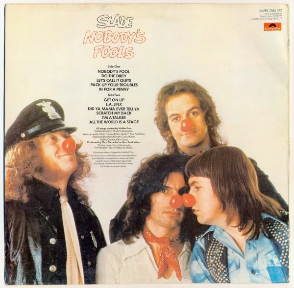 SLADE, Nobody's Fools (Polydor; 2383377, UK 1976, Inner), SALE - Up to 50% Off the Original Price  LP VG/VG - Image 2
