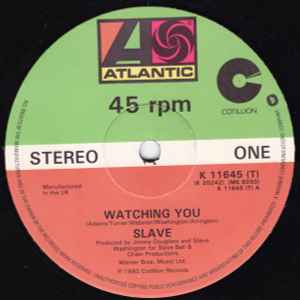 SLAVE, Watching You / Dreamin' (Atlantic ; K 11645 (T), UK 1980, Die Cut Company Sleeve) 12" G+/G+